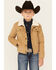 Image #2 - Wrangler Boys' Sherpa Lined Corduroy Jacket, Tan, hi-res