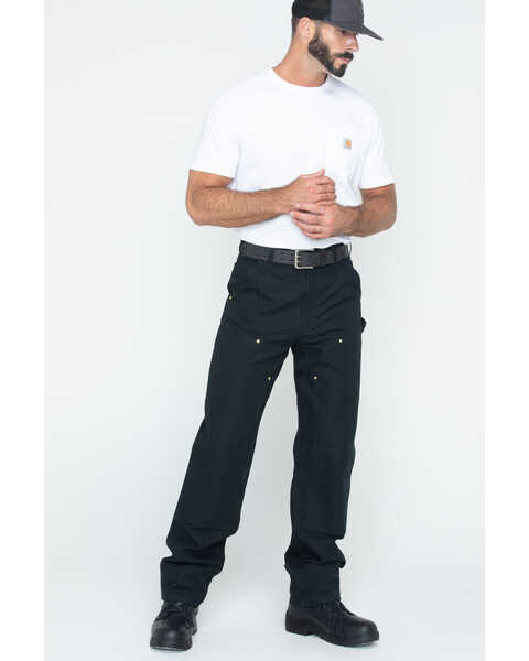 Image #6 - Carhartt Double Duck Loose Fit Khaki Work Jeans, Black, hi-res