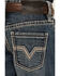 Image #4 - Rock & Roll Denim Boys' Dark Wash Stretch Bootcut Jeans, Blue, hi-res