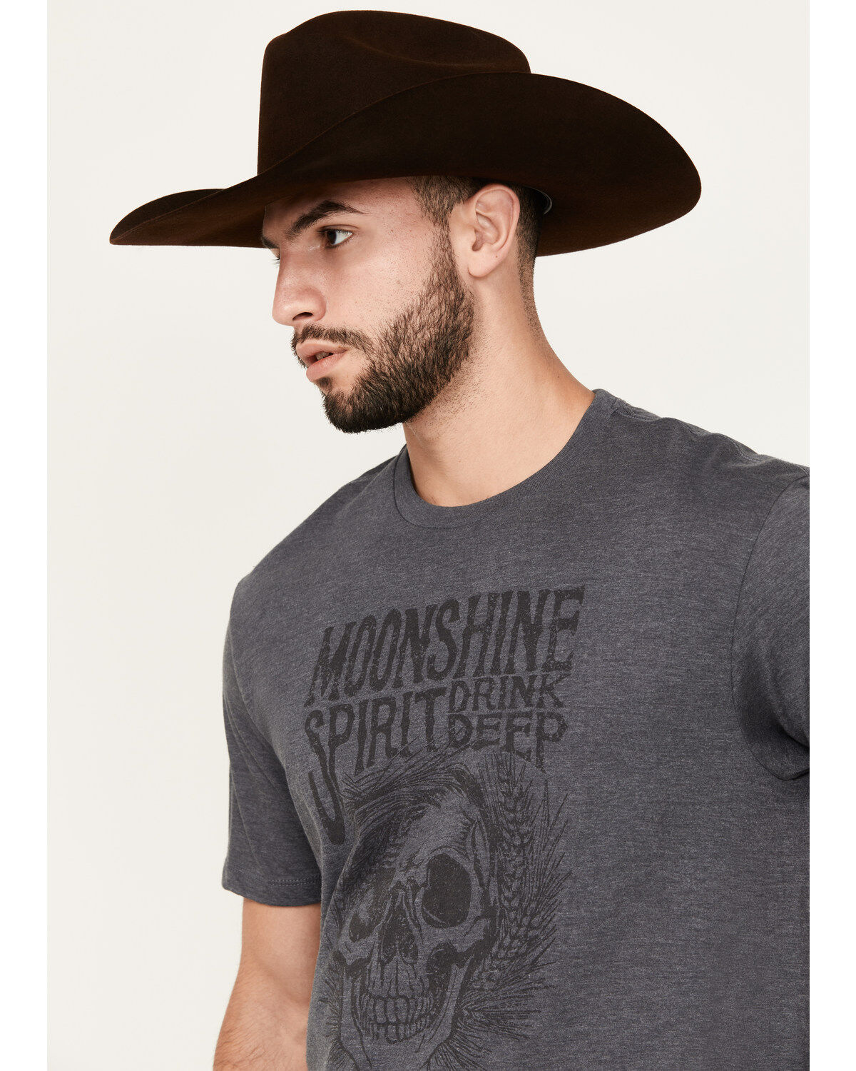Image #2 - Moonshine Spirit&reg; Men's Drink Deep Short Sleeve Graphic T-Shirt, Charcoal, hi-res