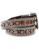 Image #2 - Angel Ranch Women's Rhinestone Faux Gator Belt, Brown, hi-res