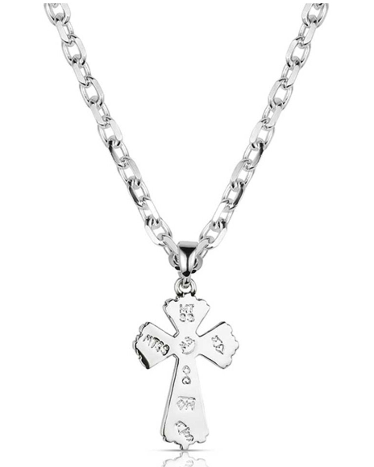 Image #2 - Montana Silversmiths Women's Cross Necklace, Silver, hi-res