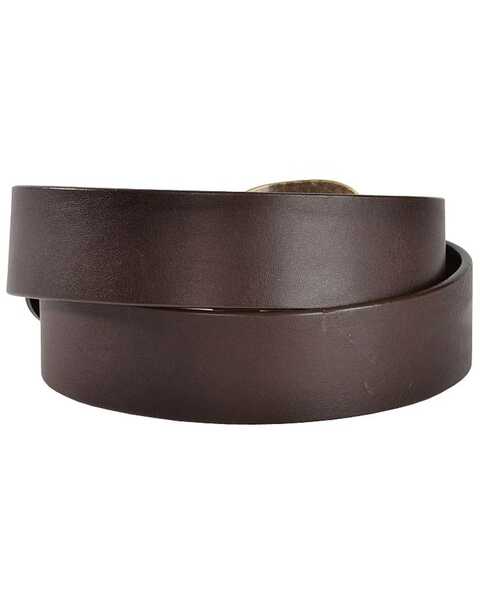 Image #3 - Justin Men's Leather Work Belt, Brown, hi-res