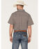 Image #4 - RANK 45&reg; Men's Turbo Geo Print Button-Down Western Shirt, Brown, hi-res