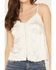 Image #3 - Shyanne Women's Lace Trim Satin Cami, Cream, hi-res