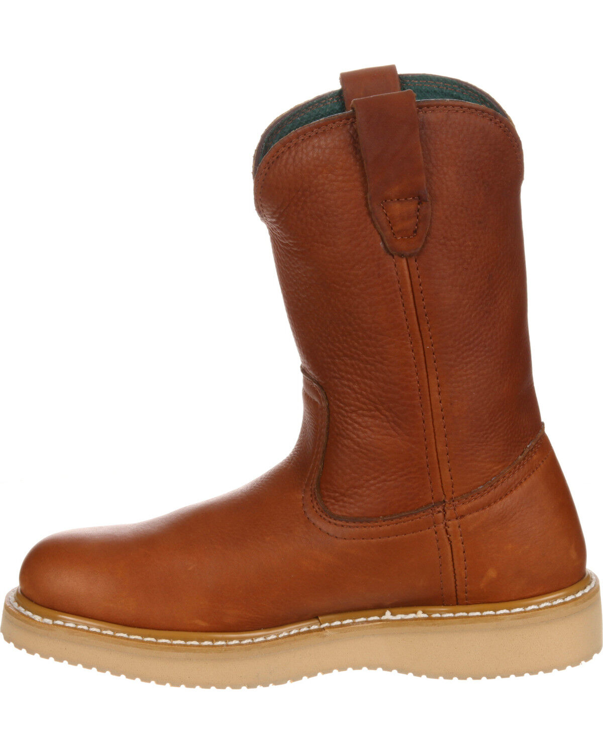 Image #9 - Georgia Boot Men's Wellington Barracuda Work Boots - Steel Toe, Brown, hi-res