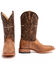 Image #1 - Cody James Men's Burnished Caiman Exotic Boots - Wide Square Toe, Brown, hi-res