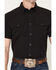 Image #3 - RANK 45&reg; Men's Ridge Solid Rodeo Tech 2.0 Short Sleeve Snap Western Shirt, Black, hi-res