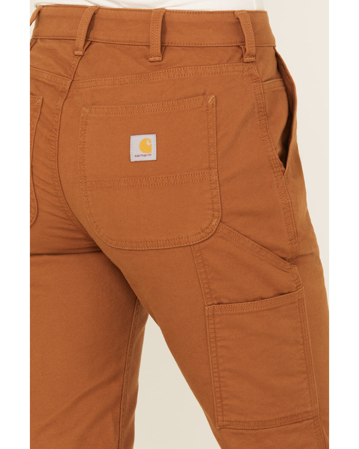 Image #4 - Carhartt Women's Rugged Flex&reg; Relaxed Fit Canvas Work Pants, Brown, hi-res