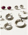 Image #3 - Idyllwind Women's Celina 6-Piece Earrings Set, Silver, hi-res