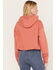 Image #4 - Wrangler Retro Women's Southwestern Print Logo Cropped Long Sleeve Hoodie, Red, hi-res