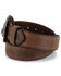 Image #4 - Cody James® Men's Patriotic Eagle Leather Belt, Brown, hi-res