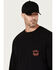 Image #3 - Hawx Men's Never Sleep Long Sleeve Graphic T-Shirt , Black, hi-res