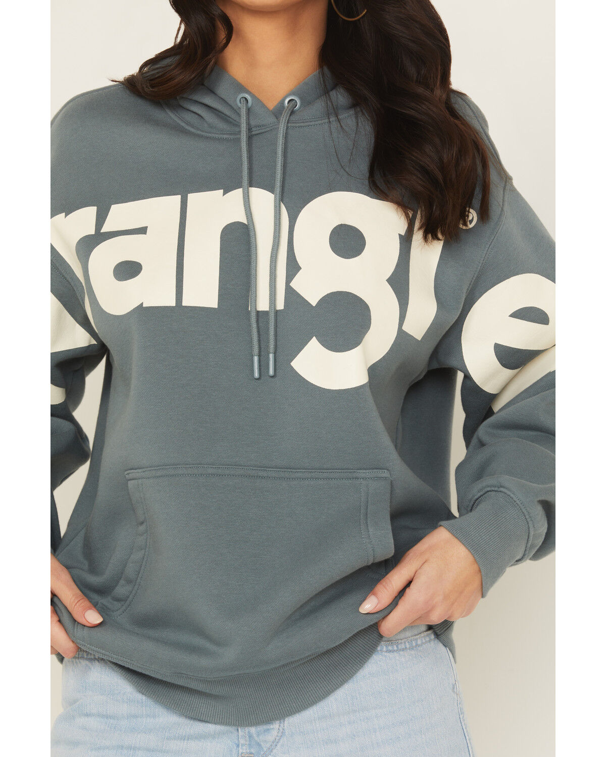 Image #3 - Wrangler Retro Women's Logo Hoodie, Blue, hi-res