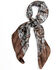 Image #1 - Cody James Men's Screen Printed Wild Rag Silk Scarf, Brown, hi-res