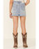 Image #4 - Rock & Roll Denim Girls' Light Wash Seamed Front Denim Skirt, Blue, hi-res