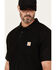 Image #2 - Carhartt Men's Loose Fit Midweight Short Sleeve Button-Down Polo Shirt, Black, hi-res