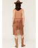 Image #4 - Idyllwind Women's Kirk Faux Suede Long Fringe Vest, Bark, hi-res