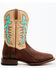 Image #2 - Dan Post Men's Exotic Shark Western Boots - Broad Square Toe, Dark Brown, hi-res