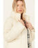 Image #2 - Cleo + Wolf Women's Plaid Lined Puffer Coat, Oatmeal, hi-res