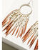 Image #2 - Idyllwind Women's Hazeltine Fringe Earrings, Brandy Brown, hi-res