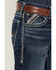 Image #2 - Ariat Men's M8 Hillcrest Carlington Dark Wash Straight Stretch Denim Jeans, Dark Wash, hi-res
