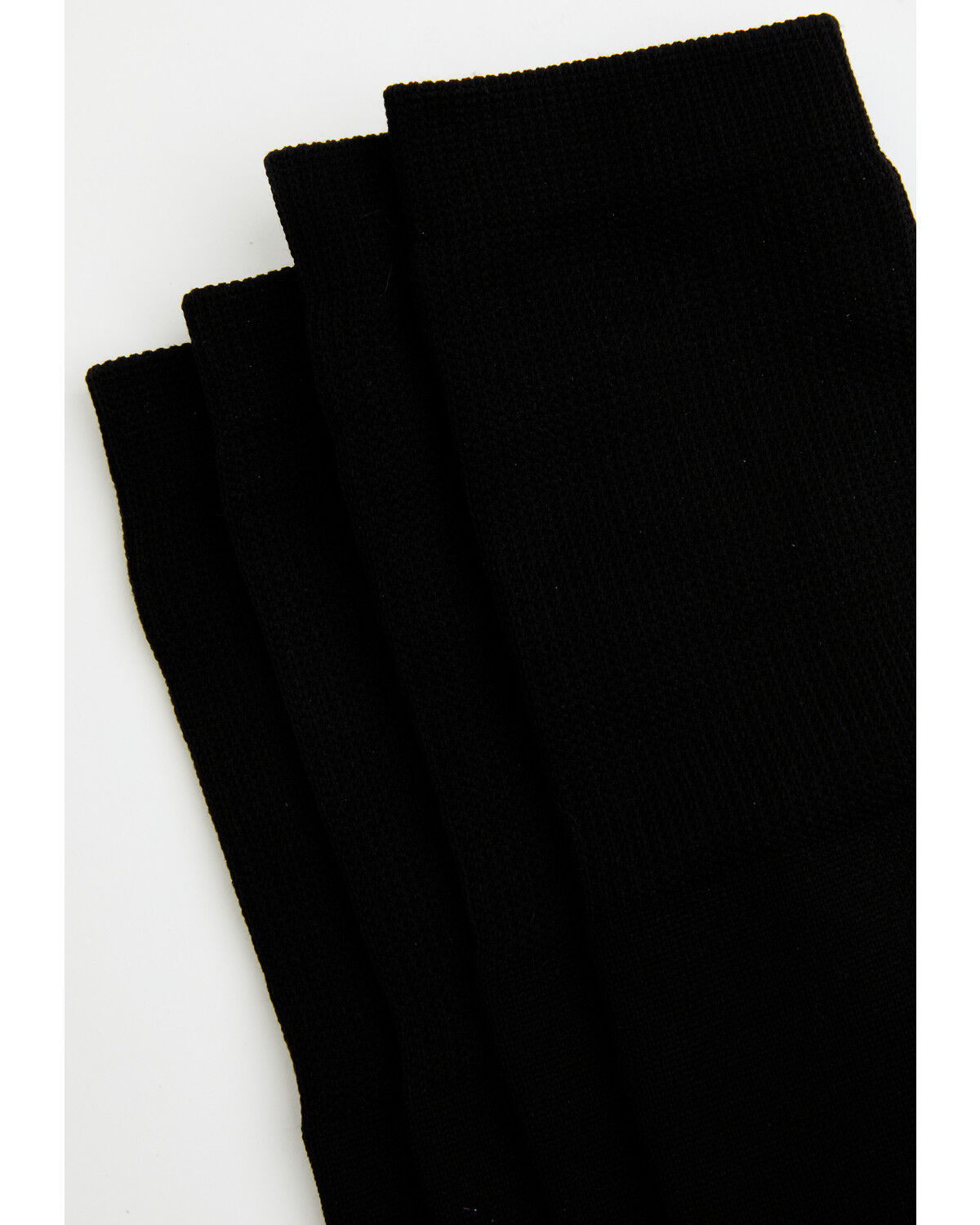 Image #2 - Boot Barn Women's Ultra Light Over The Calf Socks - 2 Pack, Black, hi-res