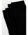 Image #2 - Boot Barn Women's Ultra Light Over The Calf Socks - 2 Pack, Black, hi-res