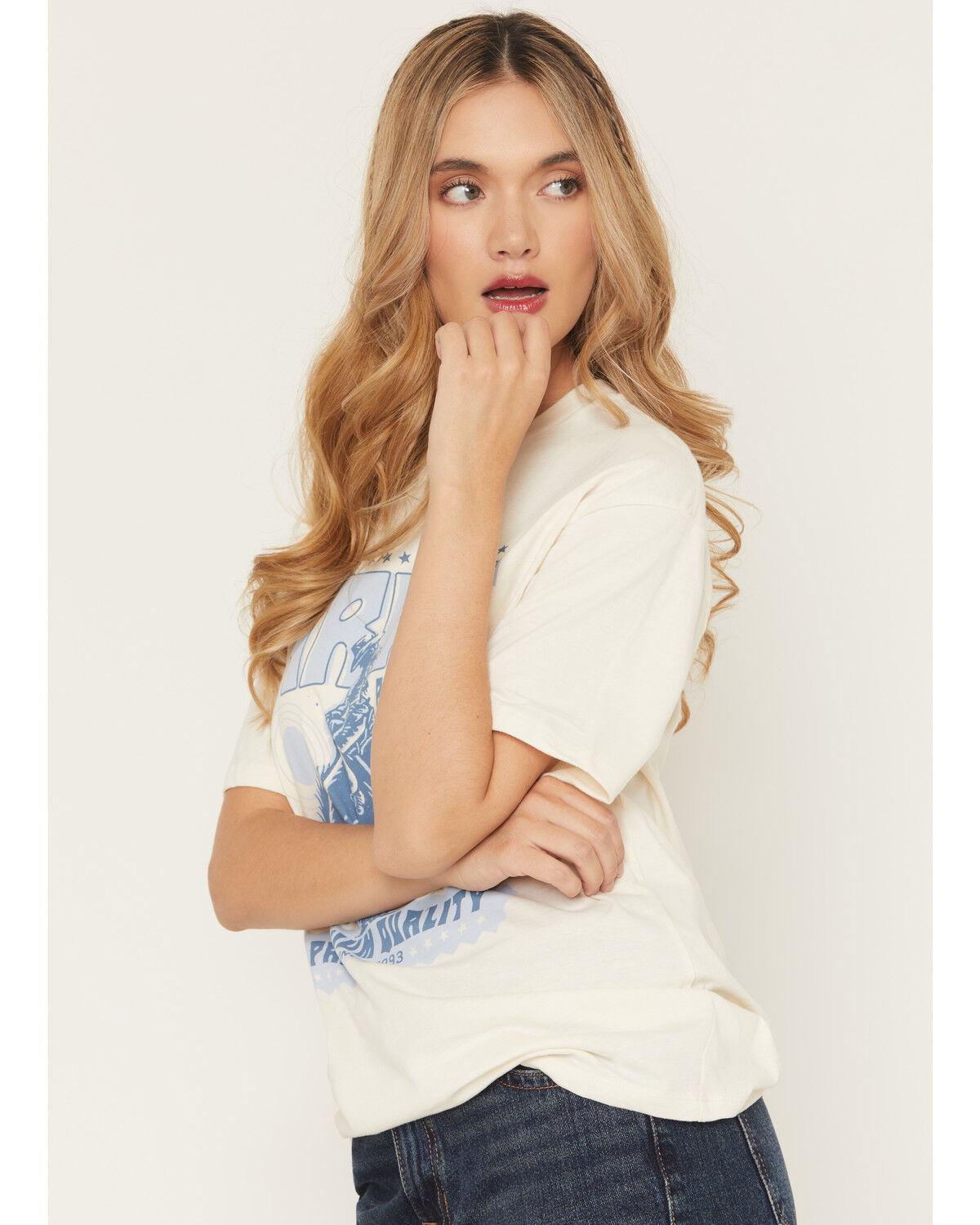 Image #2 - Ariat Women's Retro Bronco Boyfriend Fit Short Sleeve Graphic Tee, Natural, hi-res