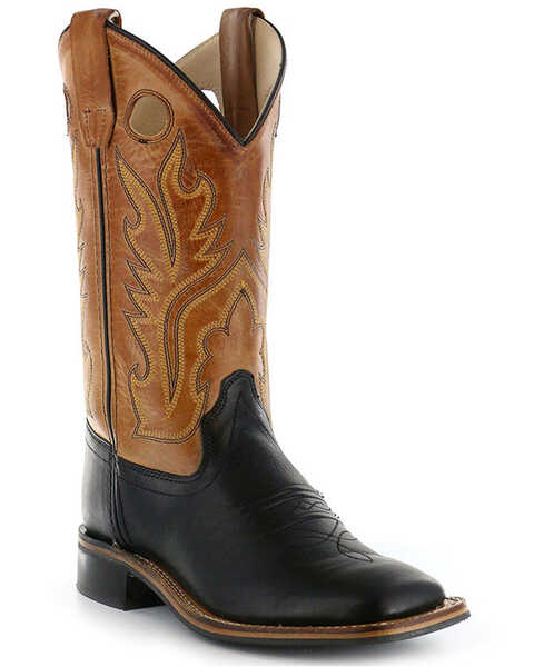 Image #1 - Cody James® Children's Square Toe Western Boots, Black, hi-res