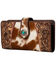 Image #2 - Myra Bag Women's Roscoe Hand-Tooled Wallet , Brown, hi-res