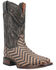 Image #1 - Dan Post Men's Keaton Basket Weave Performance Western Boots - Broad Square Toe, Black, hi-res