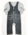 Image #3 - John Deere Infant Boys' Overall Printed Onesie, Grey, hi-res