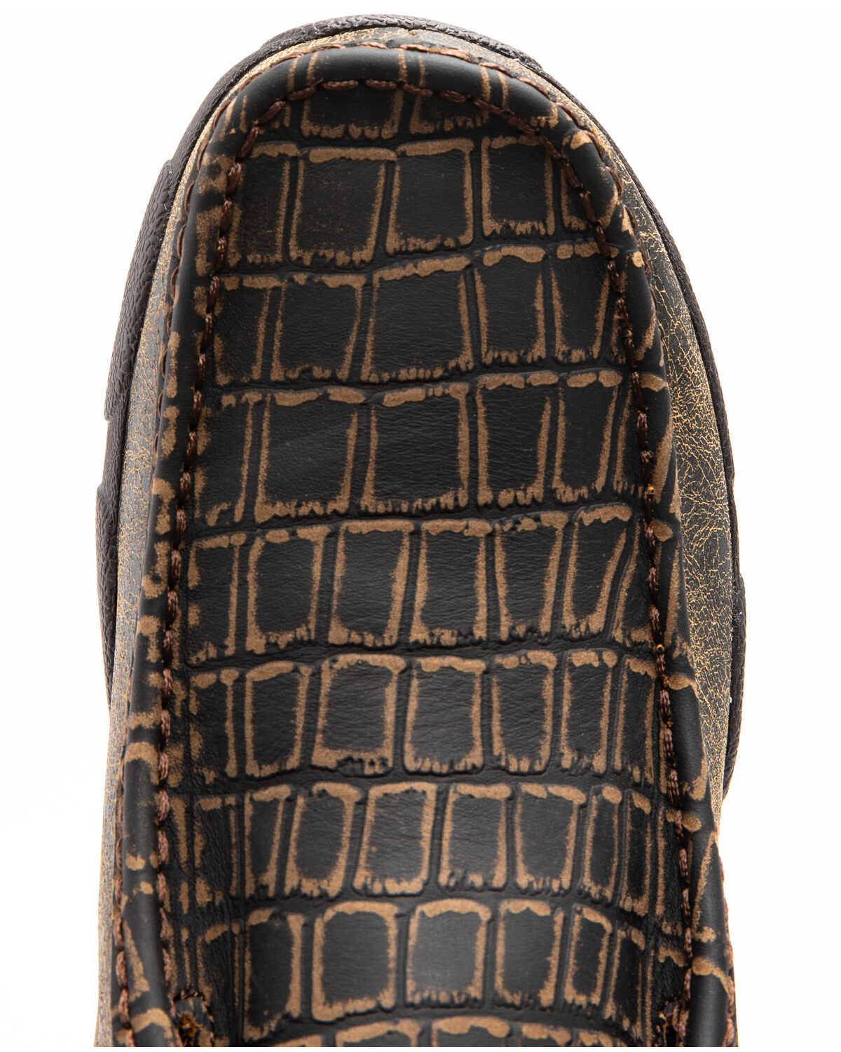 Image #6 - Twisted X Men's Caiman Print Driving Mocs - Moc Toe, Brown, hi-res