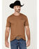 Image #1 - Dark Seas Men's Wanted Short Sleeve Graphic T-Shirt, Brown, hi-res