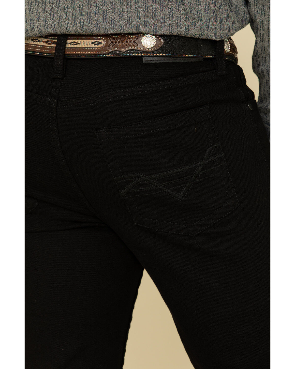 Image #5 - Cody James Men's Night Rider Wash Jackson Slim Stackable Straight Stretch Denim Jeans, Black, hi-res
