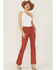 Image #1 - Sneak Peek Women's High Rise Bootcut Jeans, Rust Copper, hi-res