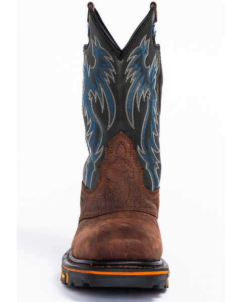 Image #4 - Cody James Men's Decimator Waterproof Western Work Boots - Nano Composite Toe, Brown, hi-res