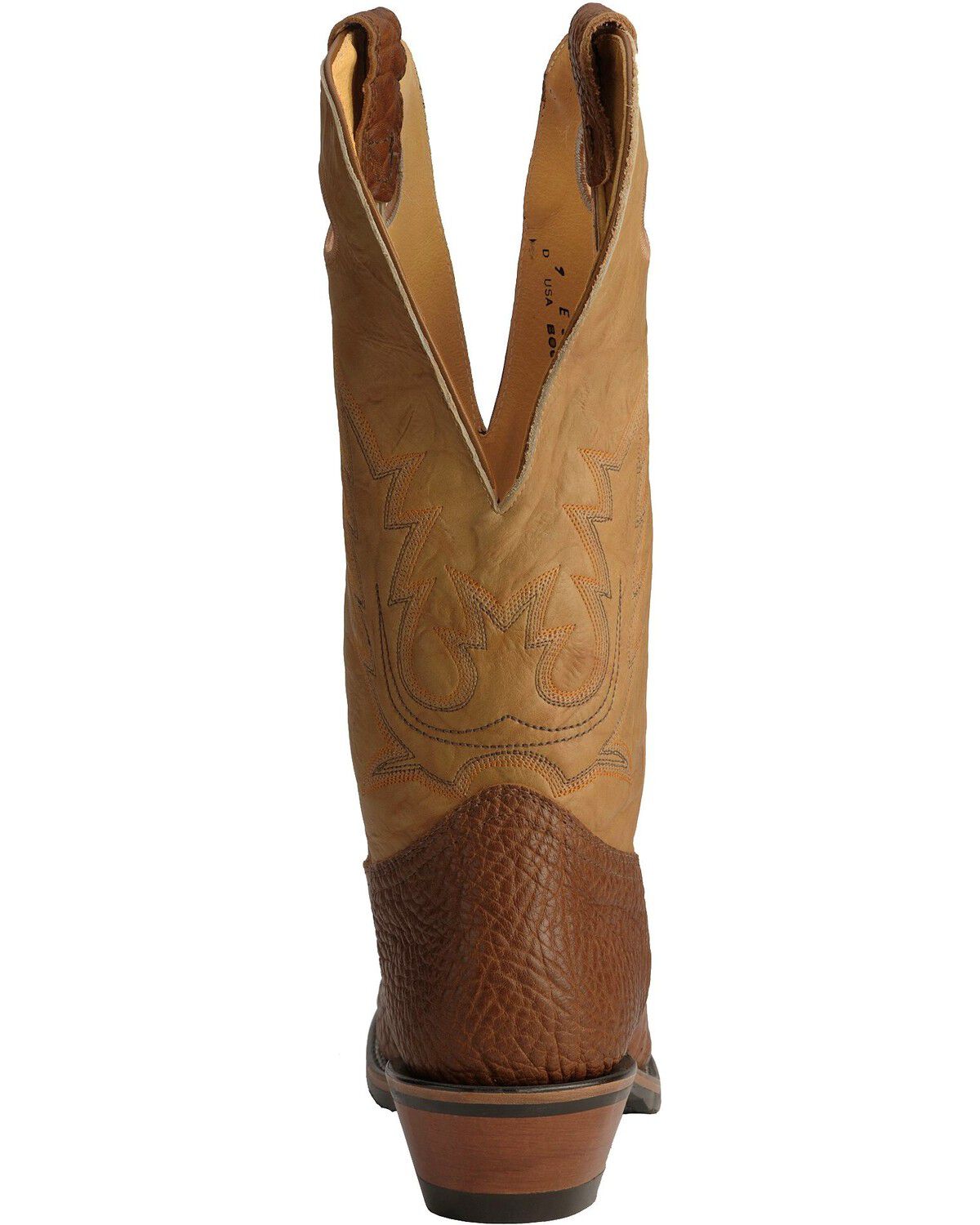 Image #7 - Boulet Men's Buckaroo Saddle Western Boots - Round Toe, Bay Apache, hi-res