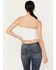 Image #4 - Free People Women's Boulevard Ruched Tube Top, White, hi-res