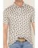 Image #3 - Burlebo Men's Ducks And Dogs Print Short Sleeve Button-Down Polo Shirt, Natural, hi-res