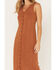 Image #3 - Cleo + Wolf Women's Ribbed Tank Midi Dress, Brown, hi-res