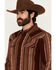 Image #2 - Moonshine Spirit&reg; Men's Whiskey Tango Striped Long Sleeve Snap Western Shirt, Burgundy, hi-res
