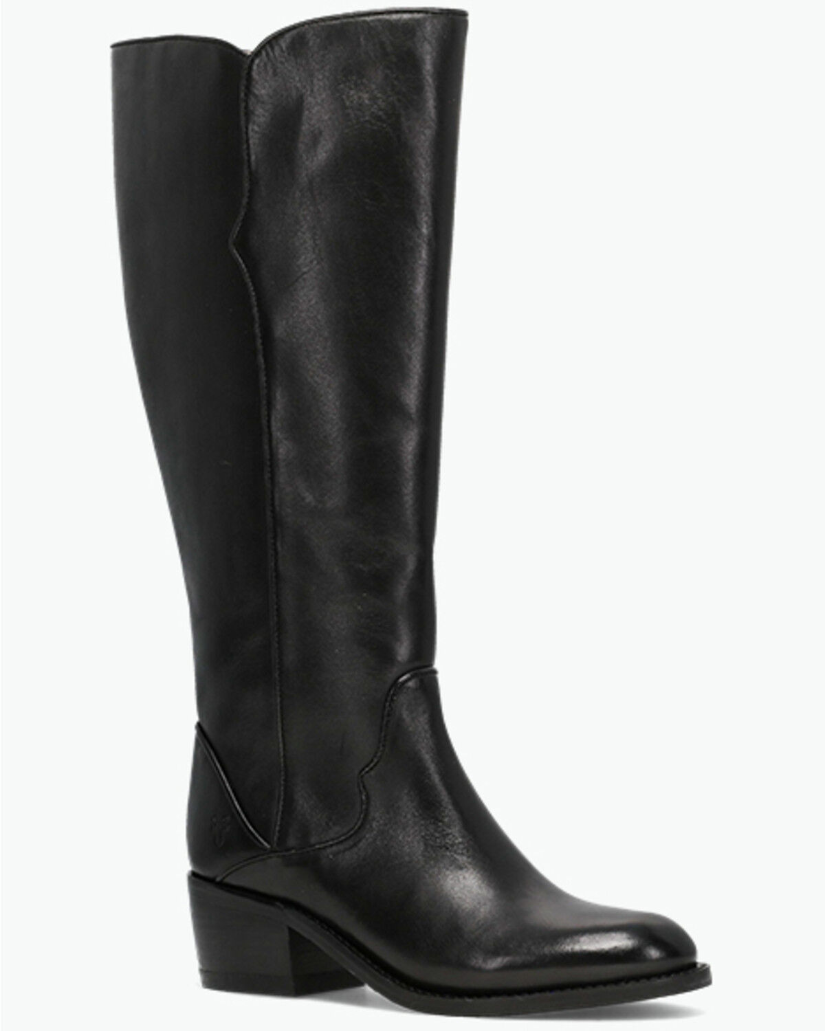Frye Women's Carson 2 Piping Tall Wide Calf Fashion Boots - Round Toe, Black, hi-res
