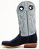 Image #3 - Horse Power Men's Marine Roughout Western Boots - Broad Square Toe, Navy, hi-res