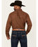 Image #4 - Wrangler 20X Men's Geo Print Long Sleeve Snap Stretch Western Shirt, Brown, hi-res