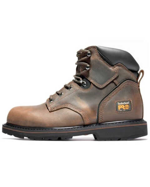 Image #3 - Timberland PRO Men's 6" Pit Boss Slip Resistant Work Boots - Steel Toe , Brown, hi-res