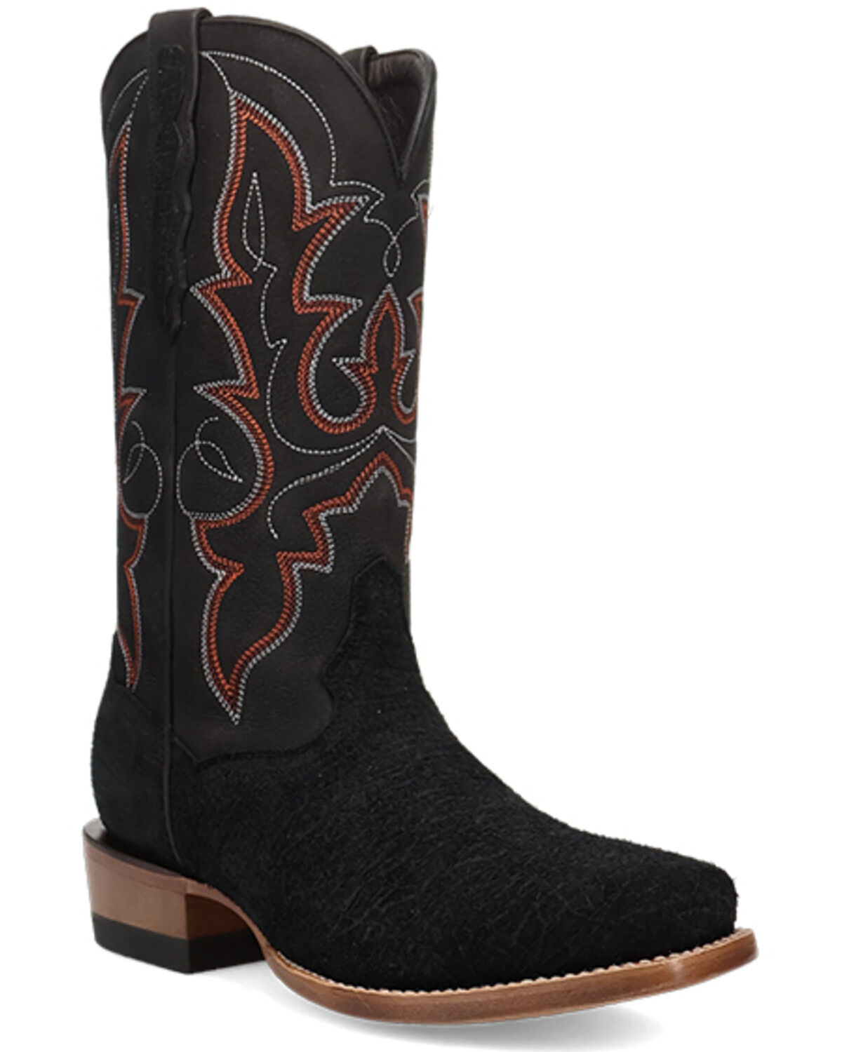 Image #1 - Dan Post Men's Ironhide Exotic Print Western Boots - Square Toe, Black, hi-res