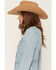 Image #2 - Wrangler Women's Light Wash Long Sleeve Cinched Waist Maxi Dress, Light Wash, hi-res