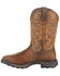 Image #3 - Durango Men's Maverick XP Waterproof Western Work Boots - Steel Toe, Brown, hi-res